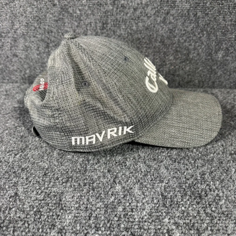 Callaway Golf Hat Grey Textured Adjustable Cap Chrome Soft Apex‎ Mavrik Odyssey